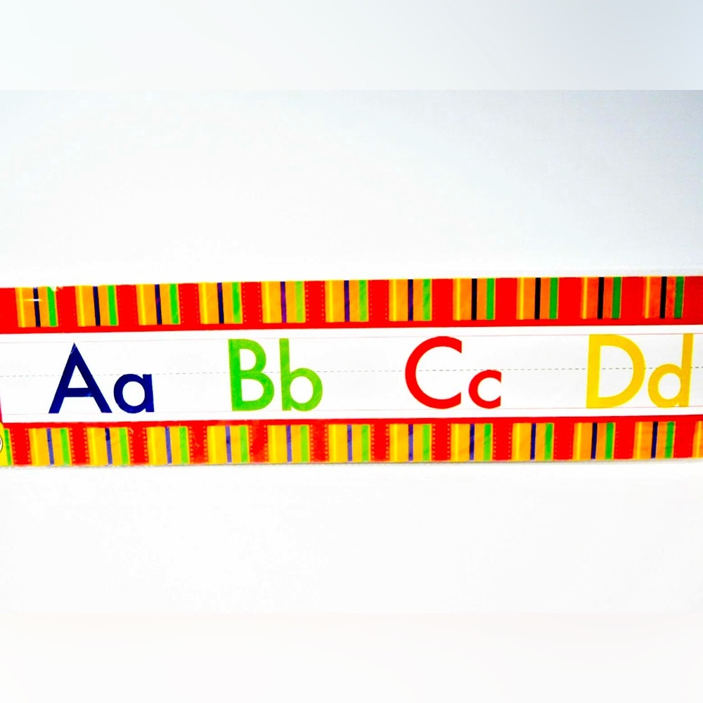 Alphabet A-Z  Wall Border Teaching School Classroom Kids Room or Nursery- Kente